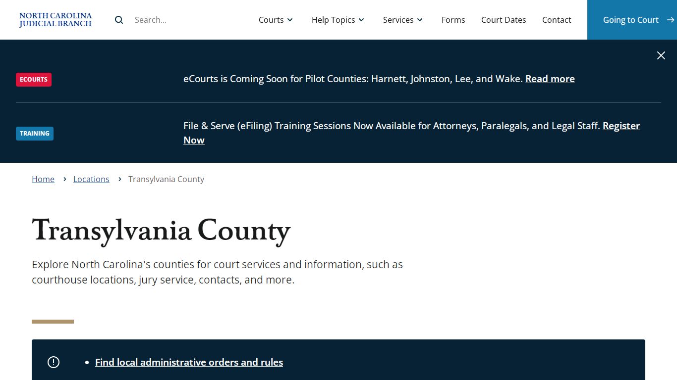 Transylvania County | North Carolina Judicial Branch - NCcourts